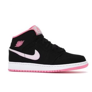 Air Jordan 1 mid - black digital pink size 6 GS